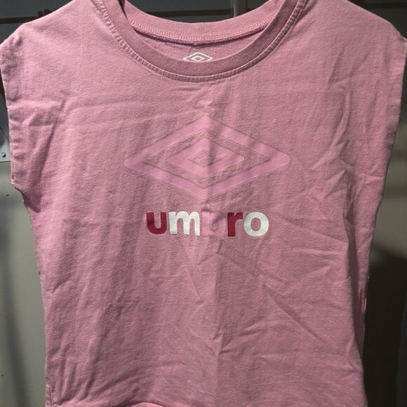 Umbro Big Girls Crew Neck Short Sleeve T-Shirt Pink Size XLarge (16) - Picture 1 of 3